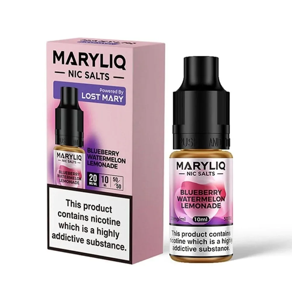 Blueberry Watermelon Lemonade Nic Salt E-Liquid by Lost Mary Maryliq (10ml)