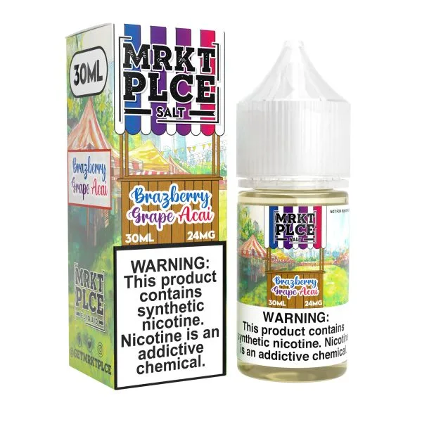 Brazberry Grape Acai Nic Salt by MRKT PLCE - (30mL)