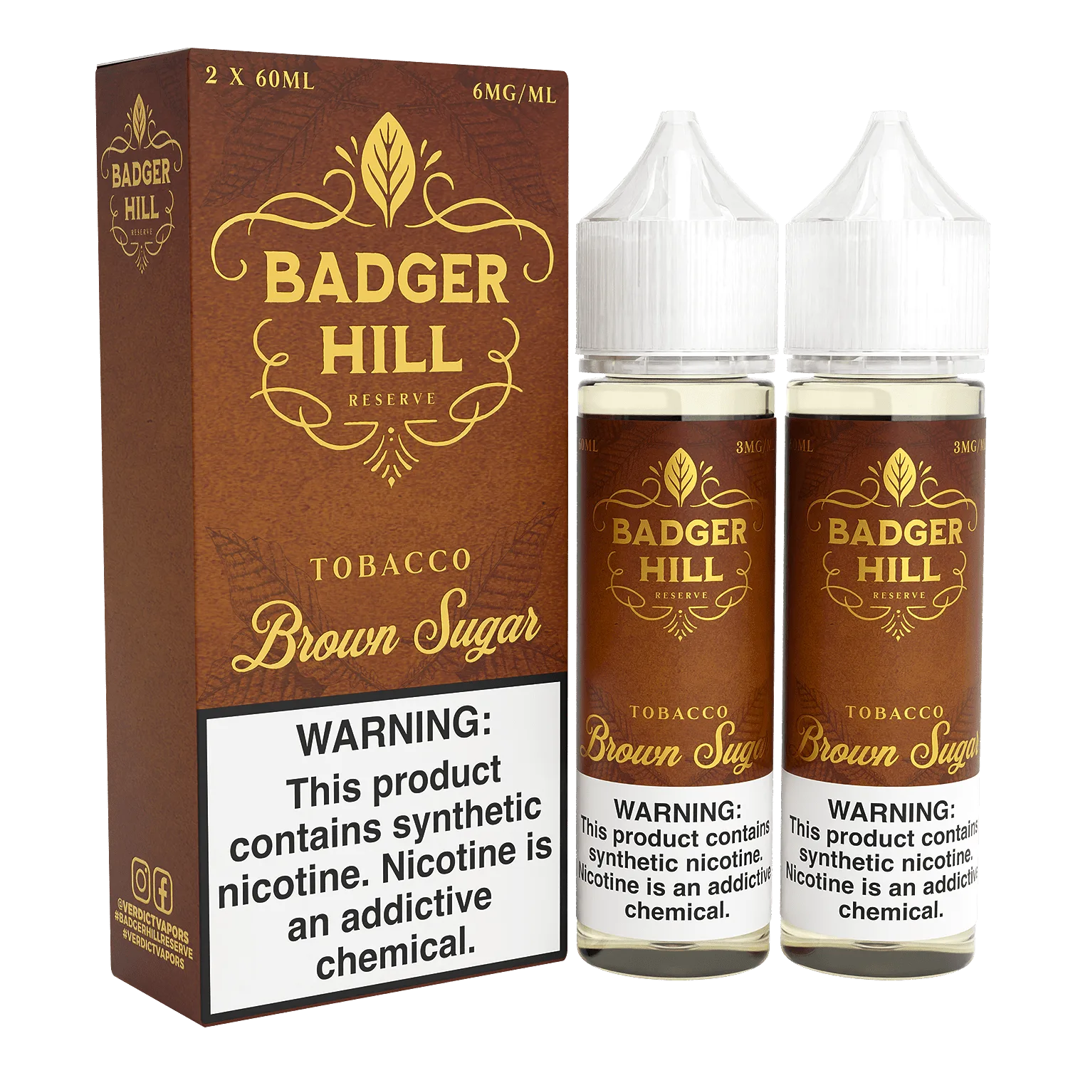 Brown Sugar Tobacco by Badger Hill – 120mL
