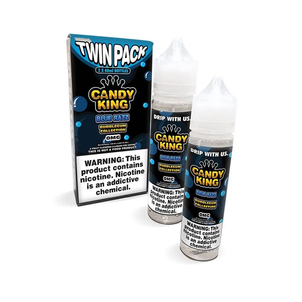 Candy King Blue Razz Bubblegum Series 120mL Freebase Vape Juice