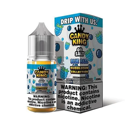 Candy King Blue Razz Bubblegum Series 30mL Salt Nicotine Vape Juice