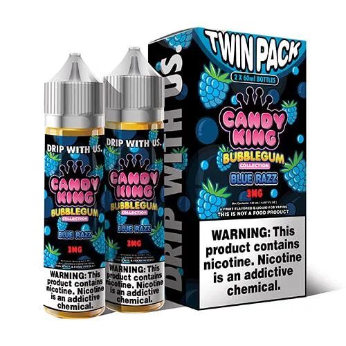 Candy King Synthetic - Blue Razz Bubblegum - Twin Pack