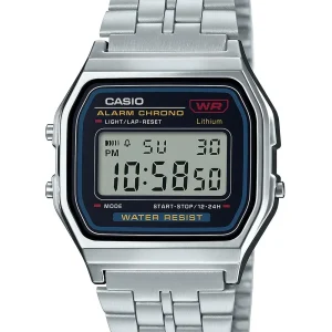 Casio Men's Silver Wristwatch A159Wa-N1Jh Japan Made - Casio Collection