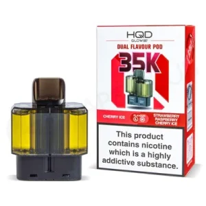 Cherry Ice & Strawberry Raspberry Cherry Ice HQD Glow Air 35K Refill Pods