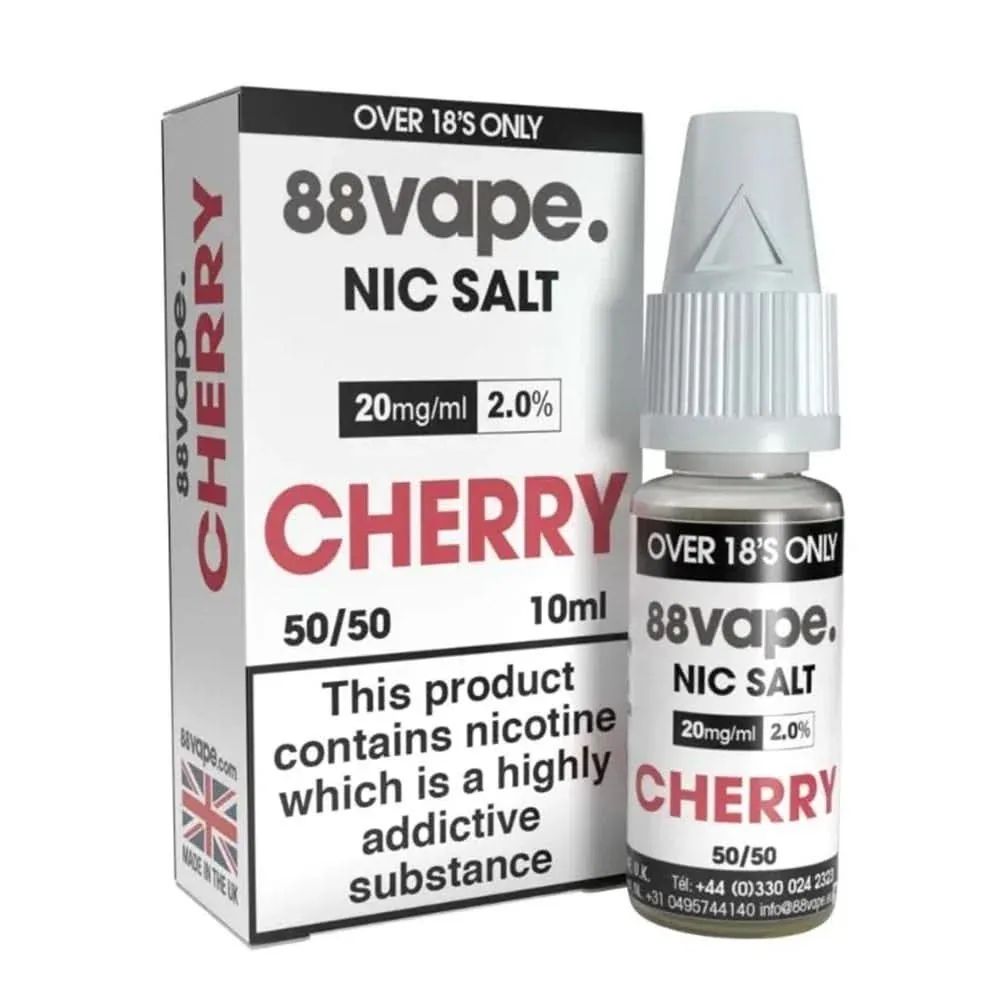 Cherry Nic Salt E-Liquid by 88vape (10ml) - Image 2