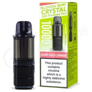 Cherry Peach Lemonade Bloody Bar Crystal 10K Refill Pod