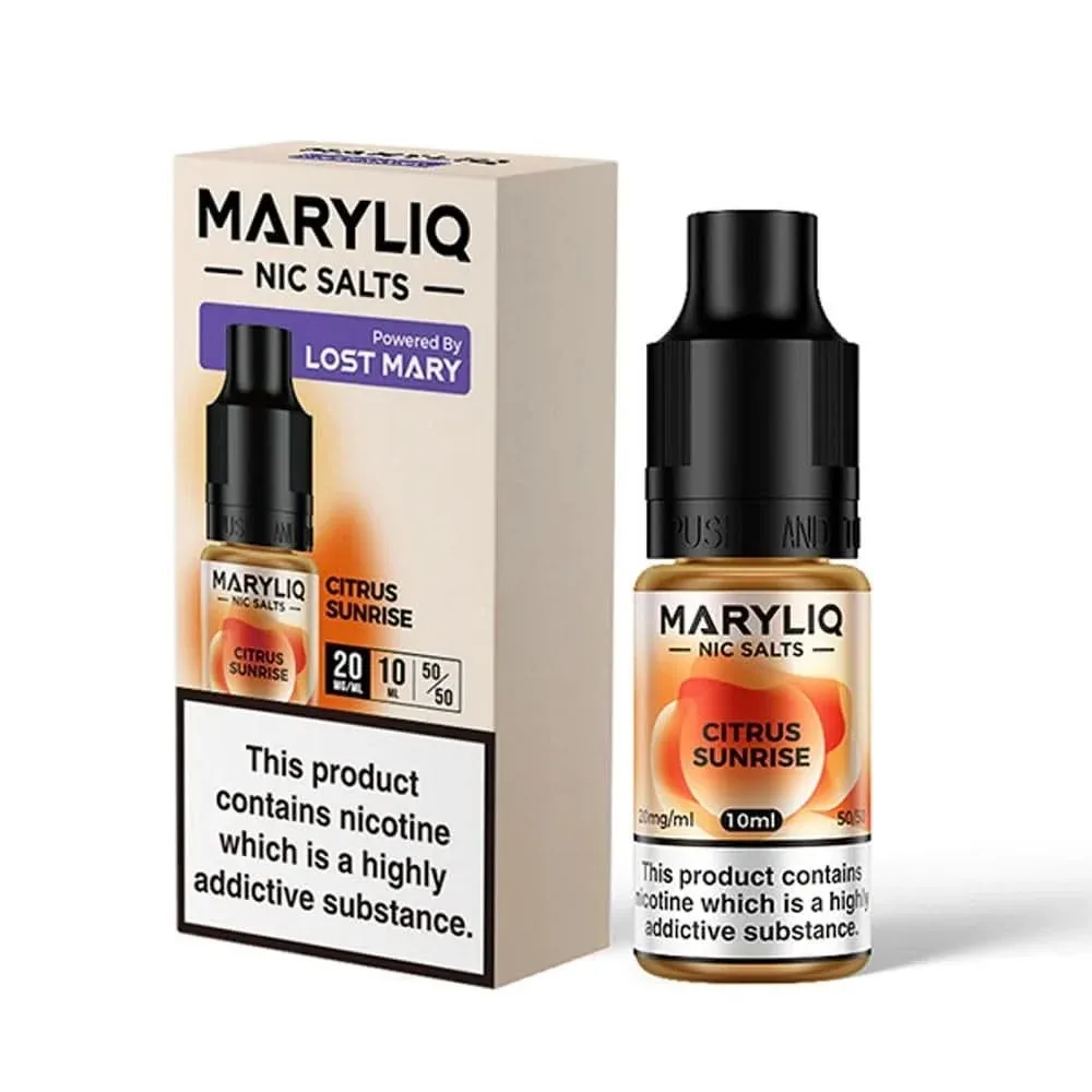 Citrus Sunrise Nic Salt E-Liquid by Lost Mary Maryliq (10ml)