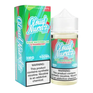 Cloud Nurdz 100ml – Sour Watermelon Strawberry Iced
