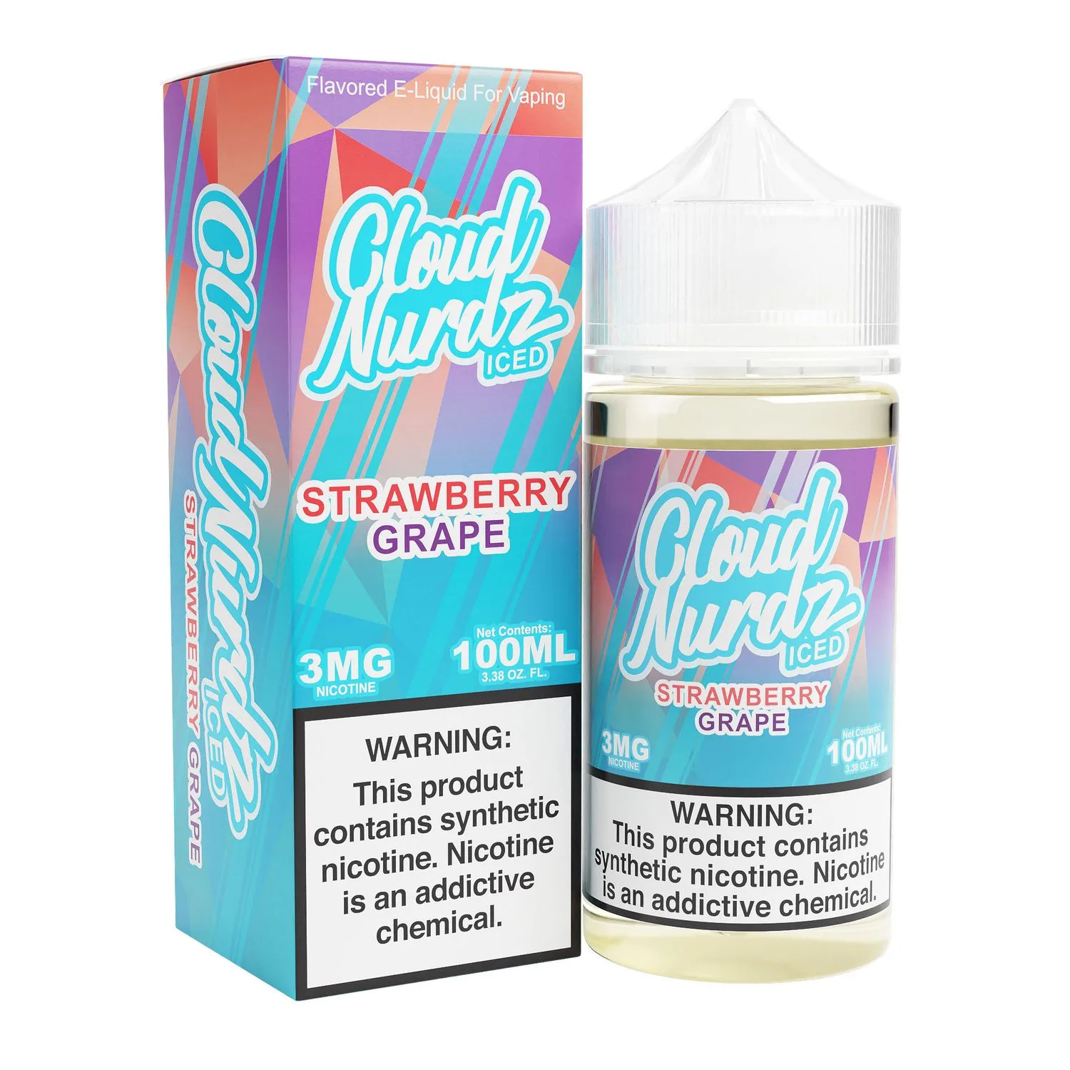CLOUD NURDZ ICED - GRAPE STRAWBERRY 100ml