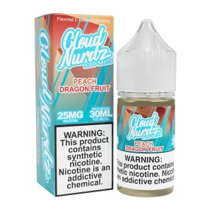 Cloud Nurdz Salts 30ml – Peach Dragon Fruit Iced
