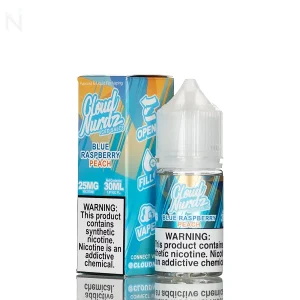 Cloud Nurdz Salts E-Liquid – Peach Blue Razz Iced – 30mL