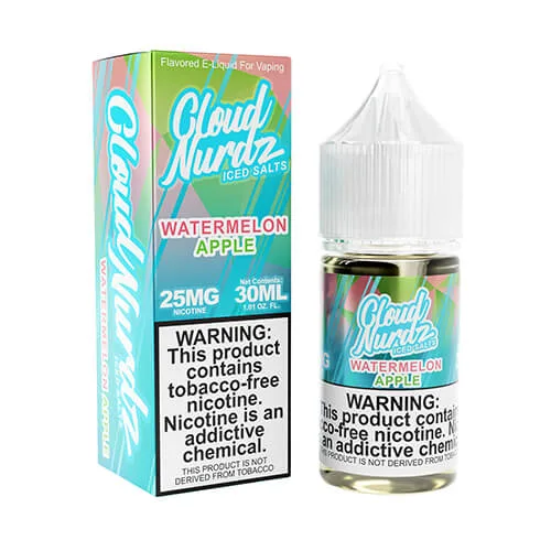 Cloud Nurdz TFN Salt - Watermelon Apple Iced