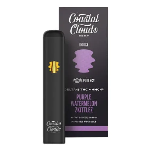 Coastal Clouds - Delta 8 Disposable - Purple Watermelon Zkittlez
