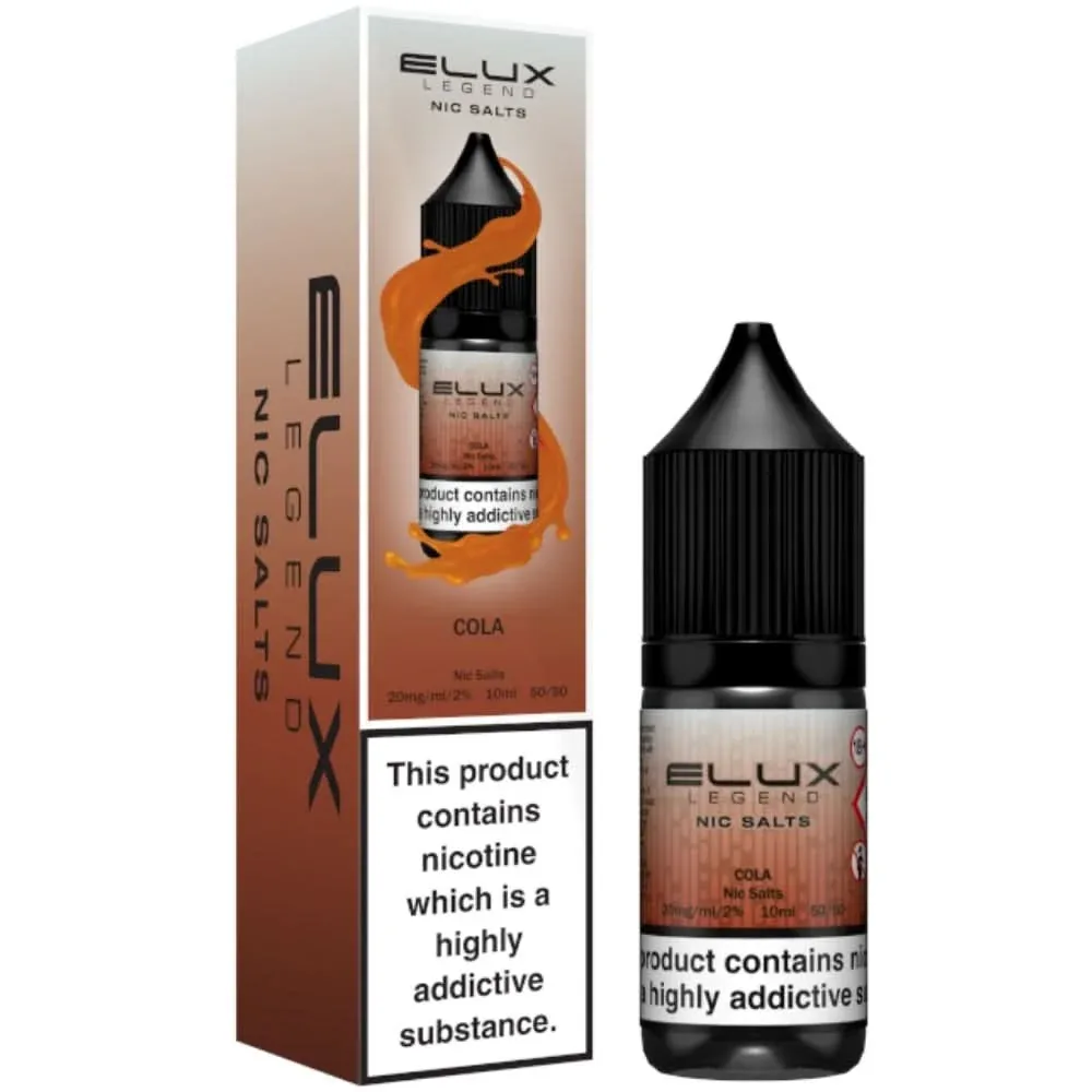Cola Nic Salt E-Liquid Legend Series by ELUX (10ml)