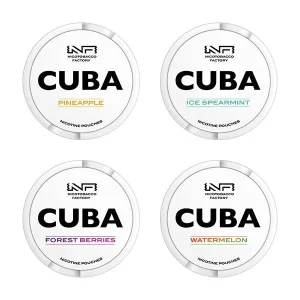 CUBA White Nicotine Pouches (25 pouches/box)