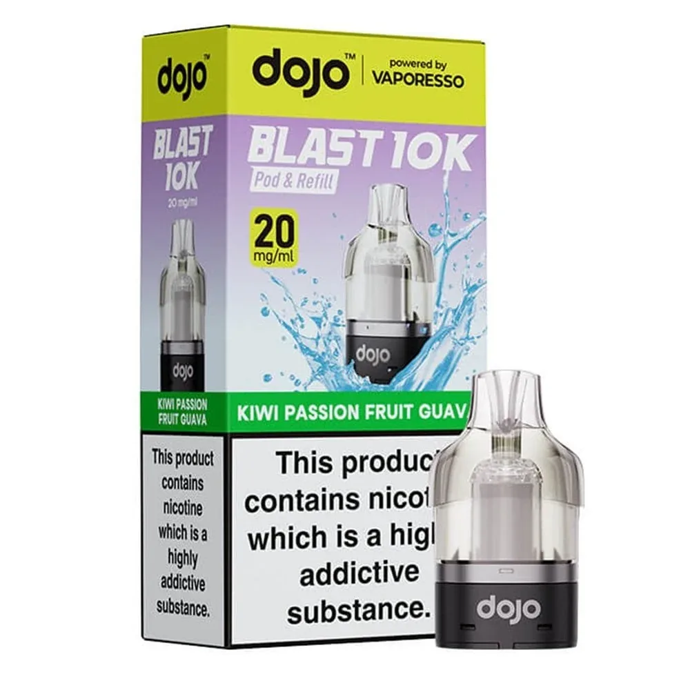 Dojo Blast 10K Kiwi Passionfruit Guava Prefilled Pods
