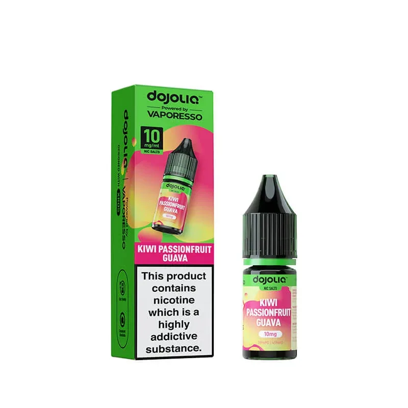 DojoLiq Kiwi Passionfruit Guava 10ml Nic Salt E-Liquid by Vaporesso - Image 2