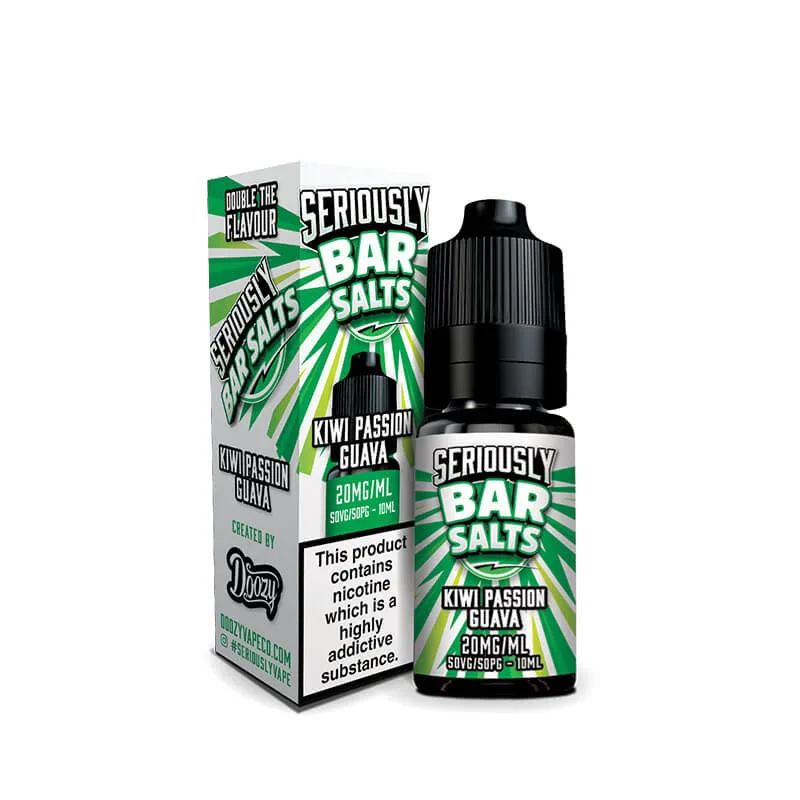 Doozy Vape Co Seriously Bar Salts Kiwi Passion Guava 10ml - Image 2