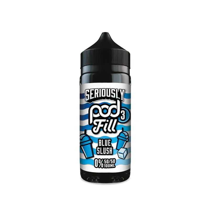 Doozy Vape Co Seriously Pod Fill 3 Blue Slush 100ml Shortfill E-Liquid