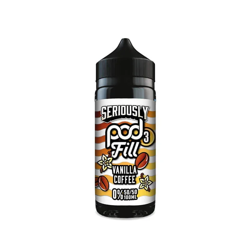 Doozy Vape Co Seriously Pod Fill 3 Vanilla Coffee 100ml Shortfill E-Liquid