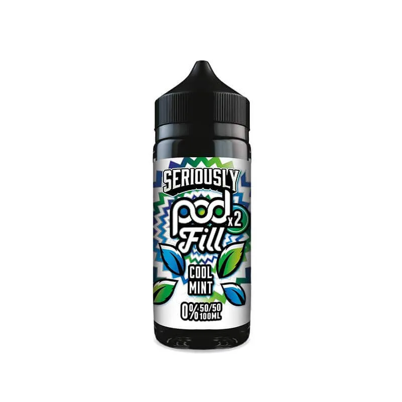 Doozy Vape Co Seriously Pod Fill x2 Cool Mint 100ml Shortfill E-Liquid