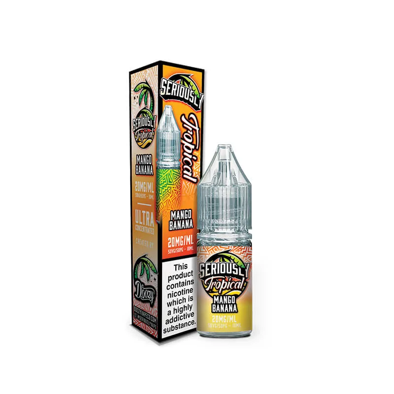 Doozy Vape Co Seriously Tropical Mango Banana 10ml Nic Salt E-Liquid - Image 2