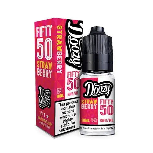 Doozy Vape Co Strawberry 50/50 E-Liquid - Image 2