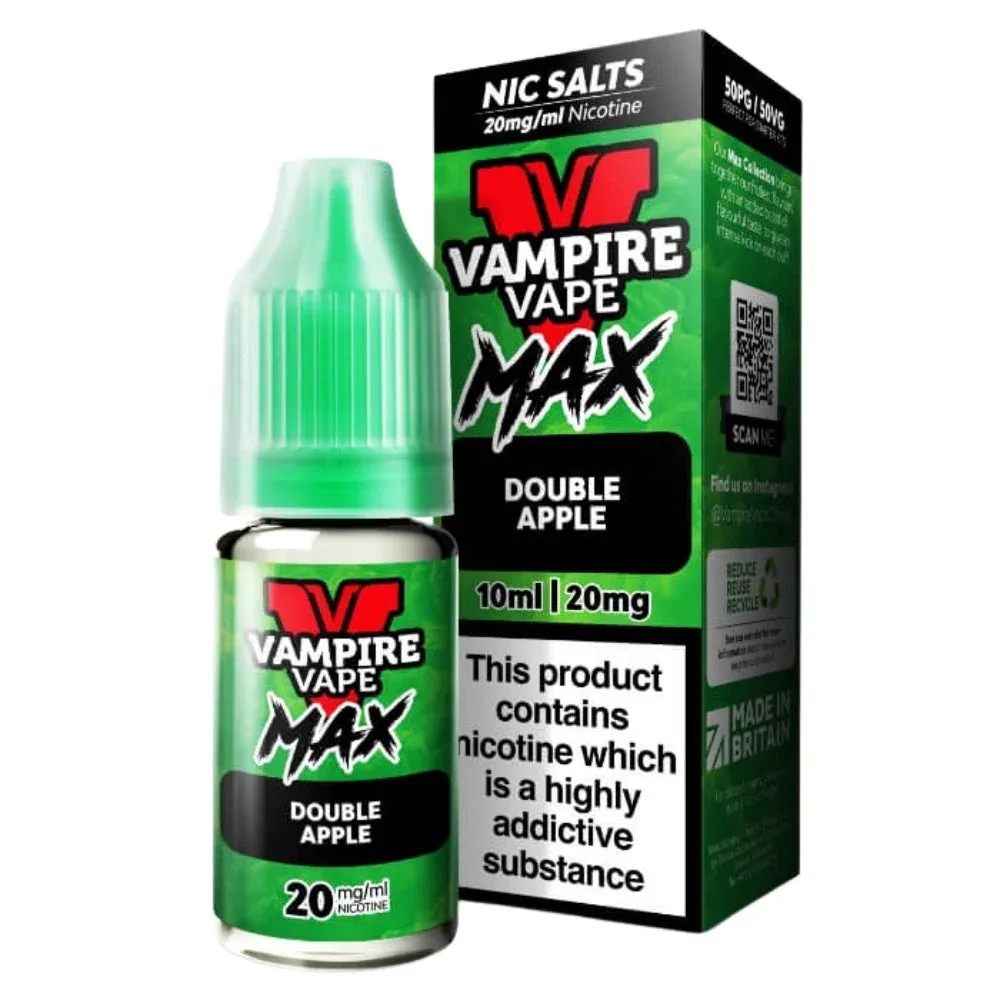 Double Apple VV Max Nic Salt E-Liquid by Vampire Vape (10ml)