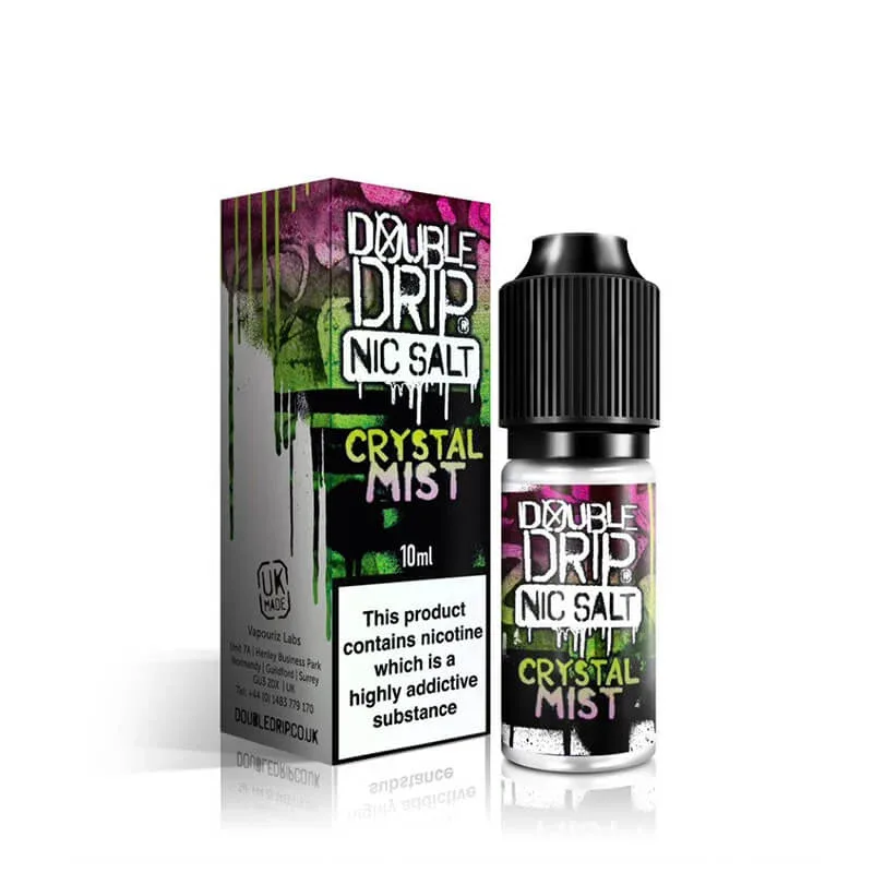 Double Drip Crystal Mist Nic Salts E Liquid 10ml - Image 2