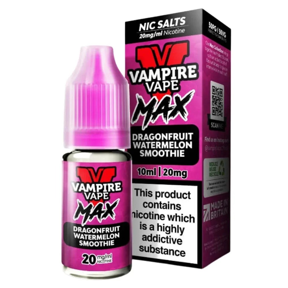 Dragonfruit Watermelon VV Max Nic Salt E-Liquid by Vampire Vape (10ml)