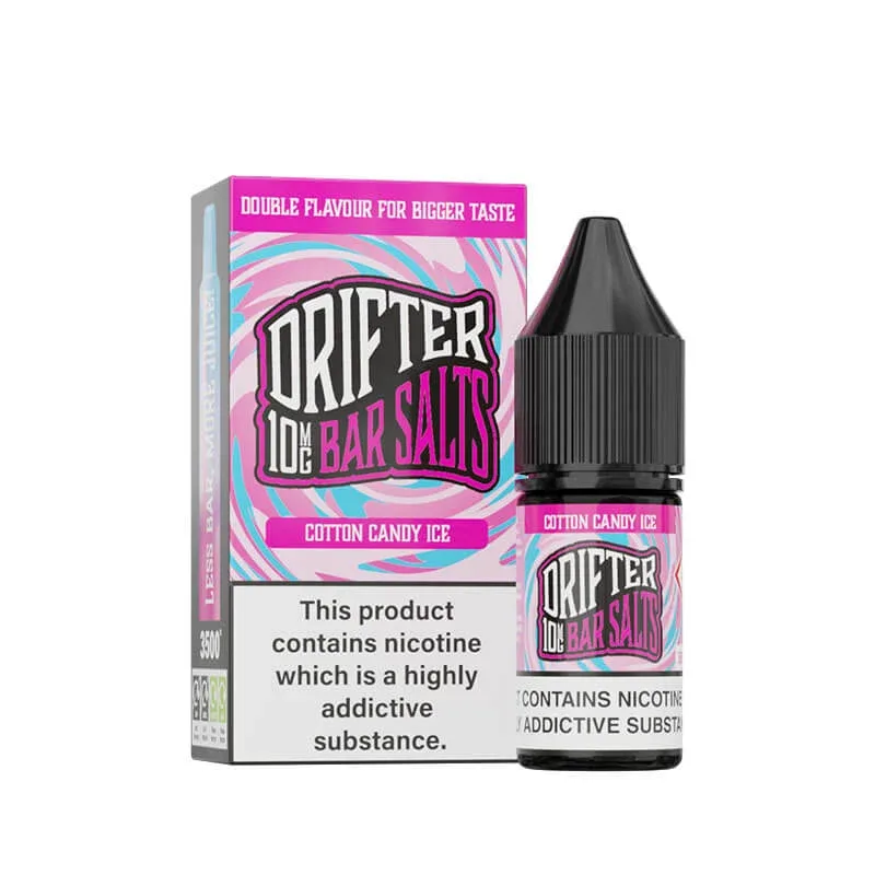 Drifter Bar Salts Cotton Candy Ice 10ml Nic Salt E-Liquid - Image 2