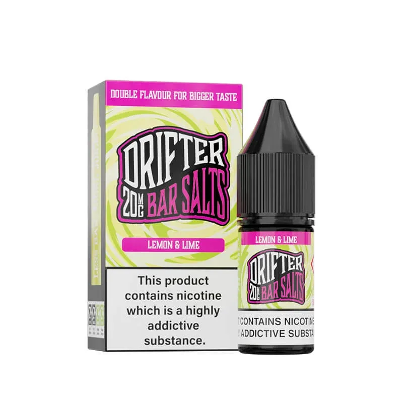 Drifter Bar Salts Lemon & Lime 10ml Nic Salt E-Liquid - Image 2