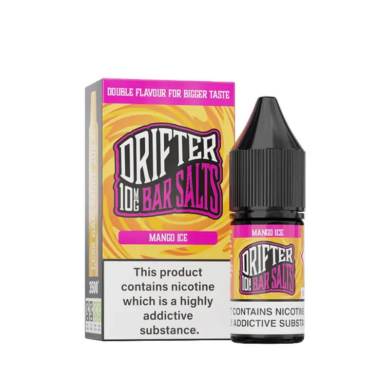 Drifter Bar Salts Mango Ice 10ml Nic Salt E-Liquid - Image 2