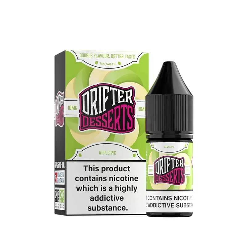 Drifter Desserts Apple Pie 10ml Nic Salt E-Liquid - Image 2