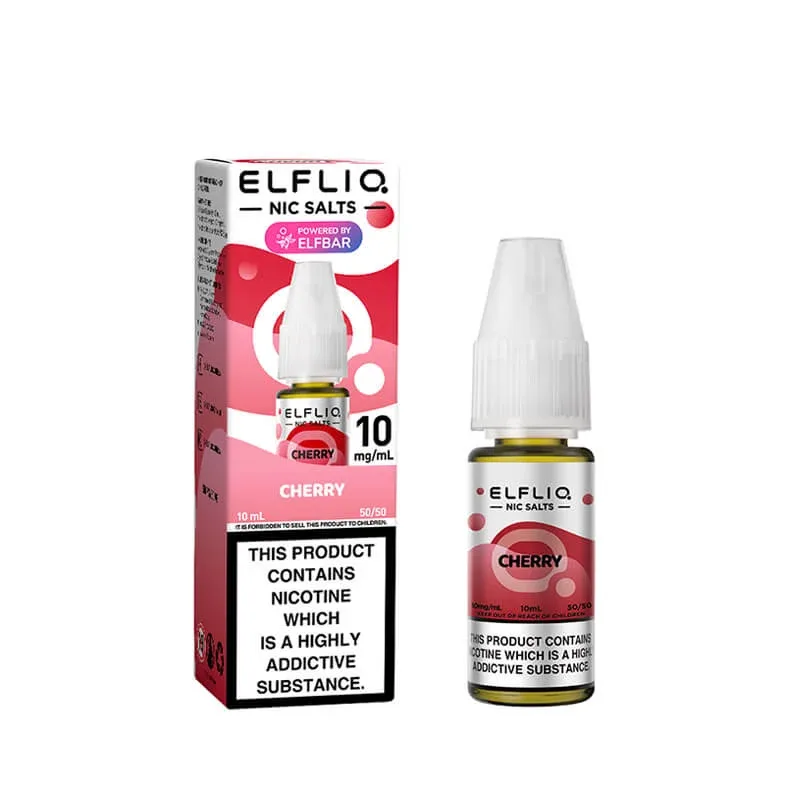Elf Bar ElfLiq Cherry Nic Salt E-Liquid - Image 2