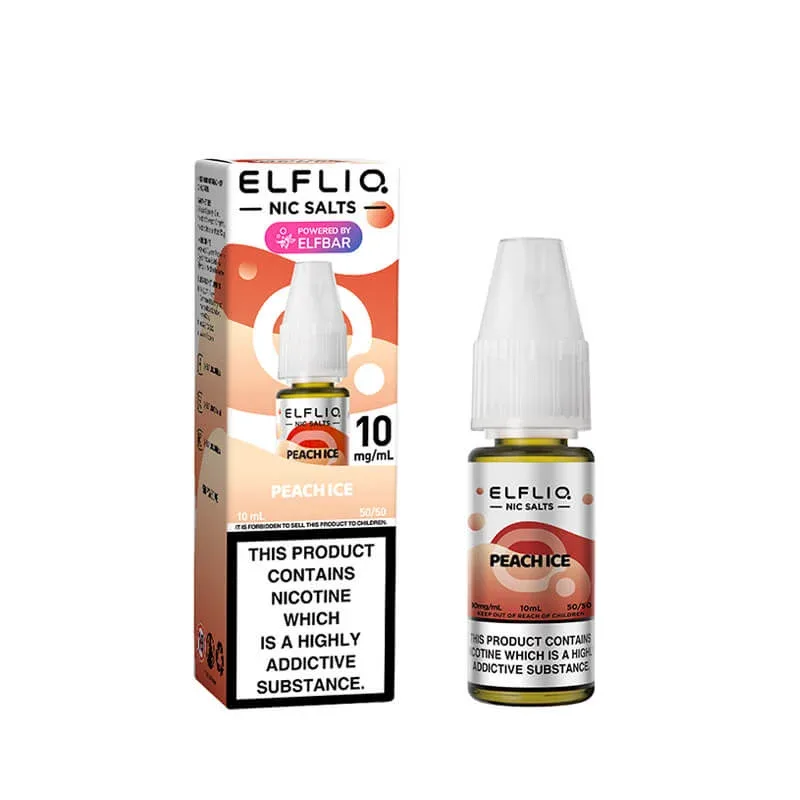 Elf Bar ElfLiq Peach Ice Nic Salt E-Liquid - Image 2