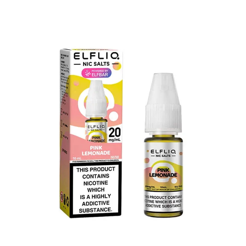 Elf Bar ElfLiq Pink Lemonade Nic Salt E-Liquid - Image 2