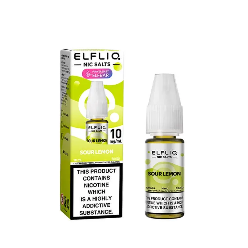 Elf Bar ElfLiq Sour Lemon Nic Salt E-Liquid - Image 2