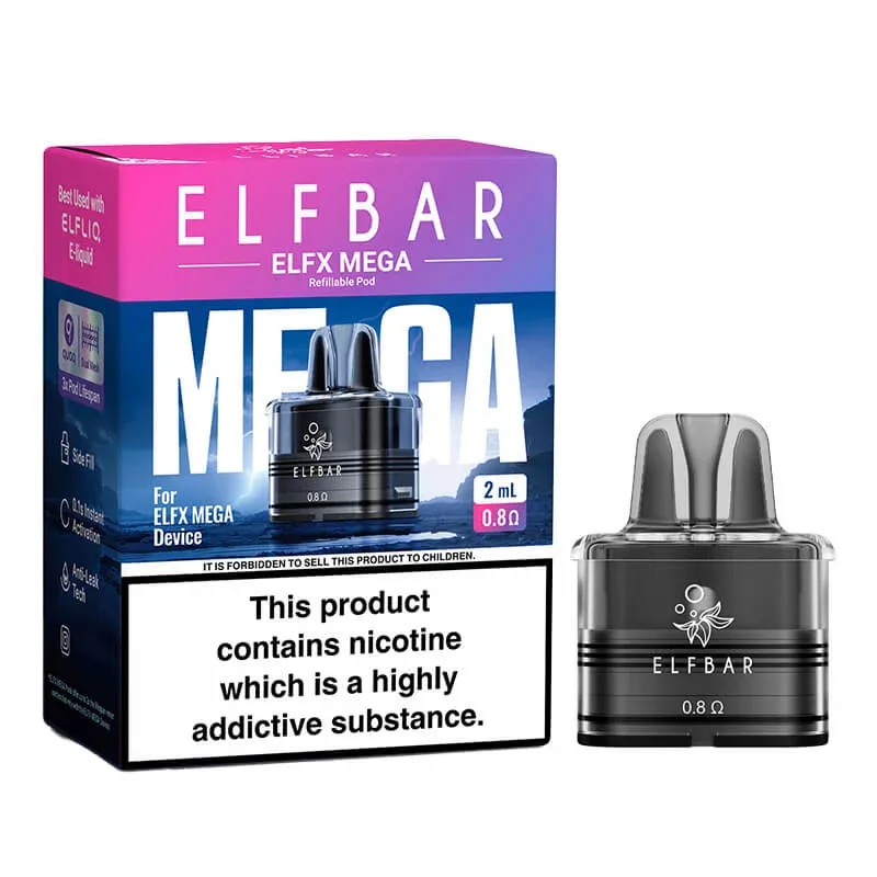 Elf Bar Elfx Mega Replacement Vape Pods 2ml - Image 2