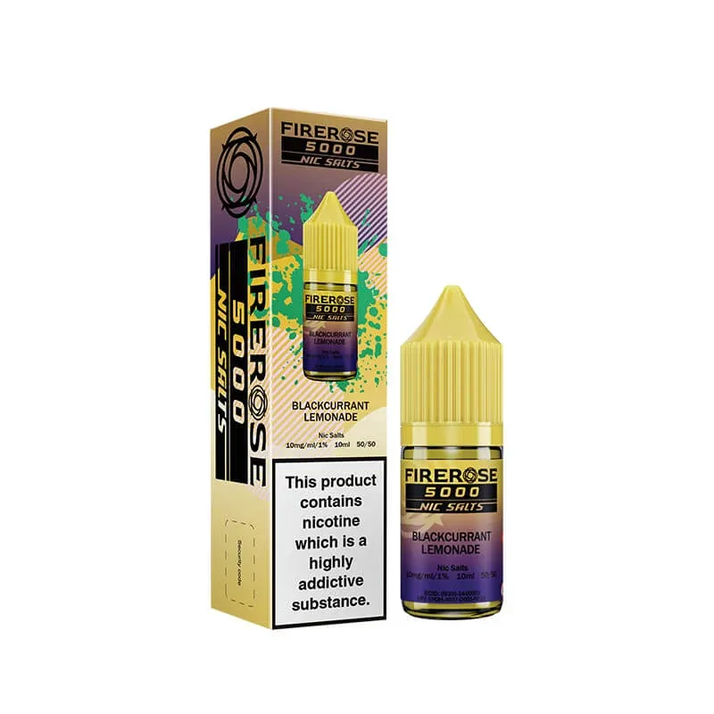 Elux Firerose 5000 Blackcurrant Lemonade 10ml Nic Salt E-Liquid - Image 2
