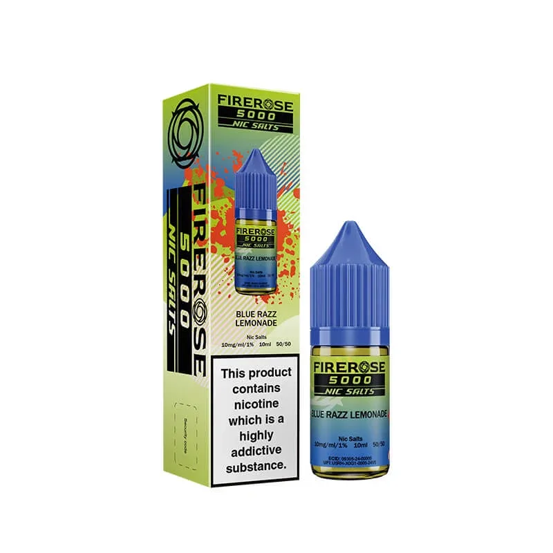 Elux Firerose 5000 Blue Razz Lemonade 10ml Nic Salt E-Liquid - Image 2