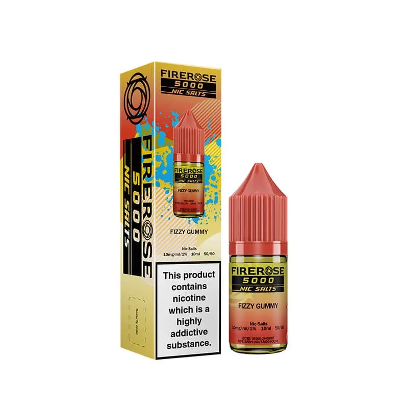 Elux Firerose 5000 Fizzy Gummy 10ml Nic Salt E-Liquid - Image 2