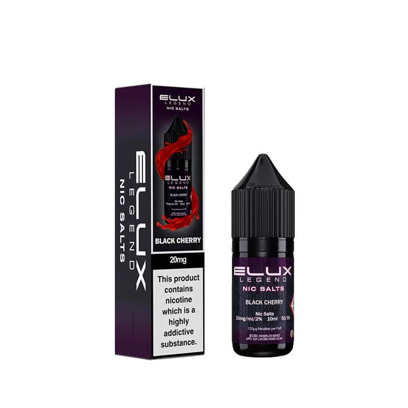 Elux Legend Black Cherry Nic Salt E-Liquid 10ml - Image 2