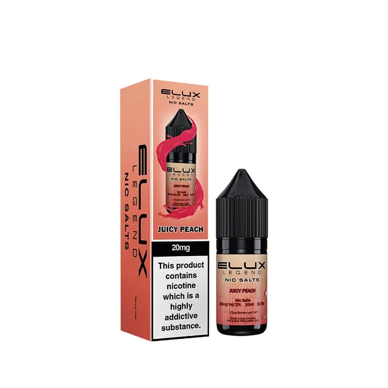 Elux Legend Juicy Peach Nic Salt E-Liquid 10ml