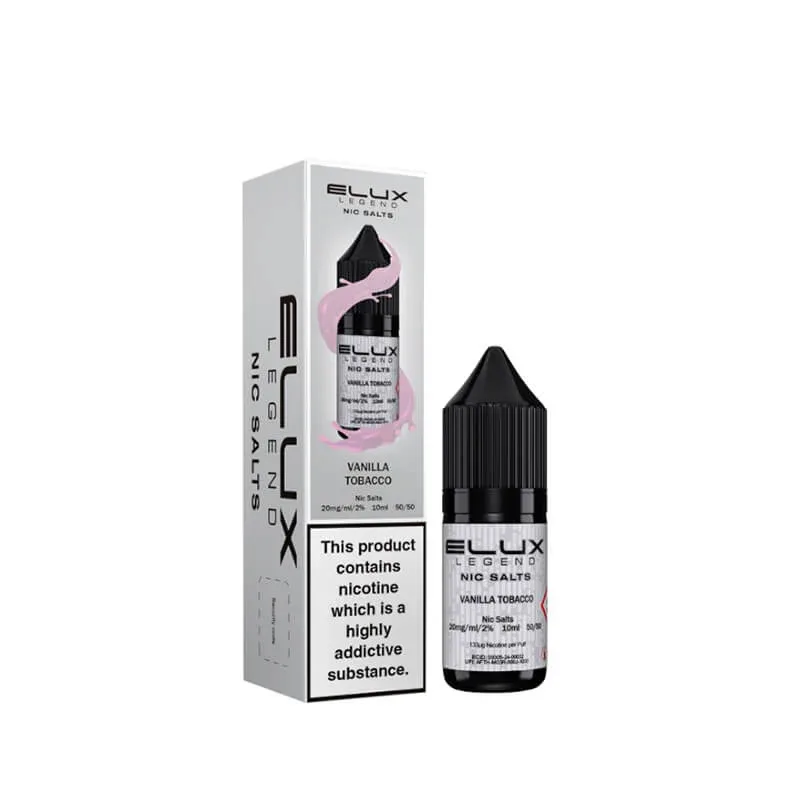 Elux Legend Vanilla Tobacco Nic Salt E-Liquid 10ml - Image 2
