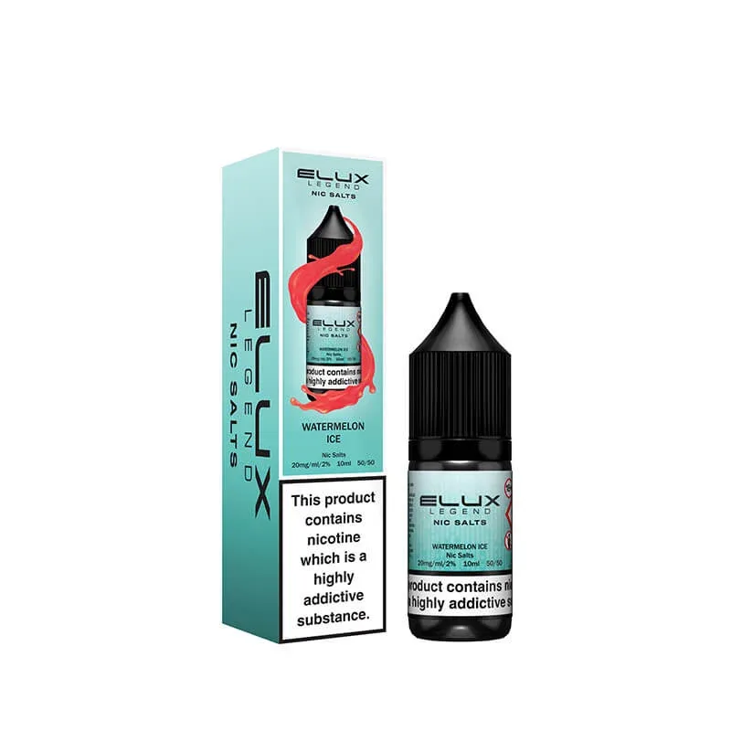 Elux Legend Watermelon Ice Nic Salt E-Liquid 10ml - Image 2