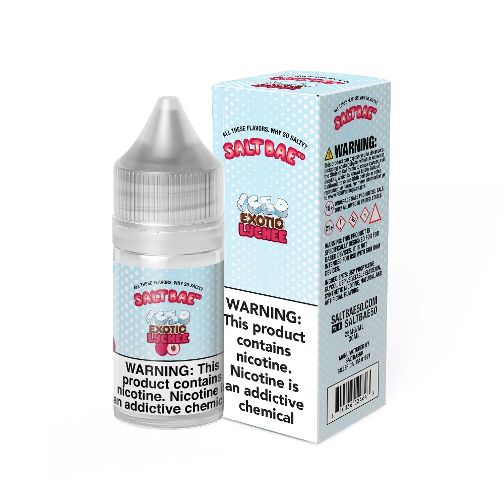 Exotic Lychee Iced Salt Bae 50 Salts 30mL