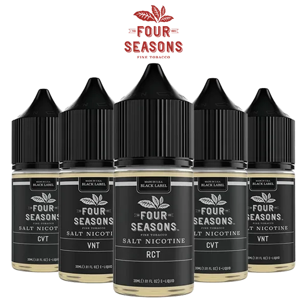 Four Seasons Black Label Salt E-Liquid – 30mL