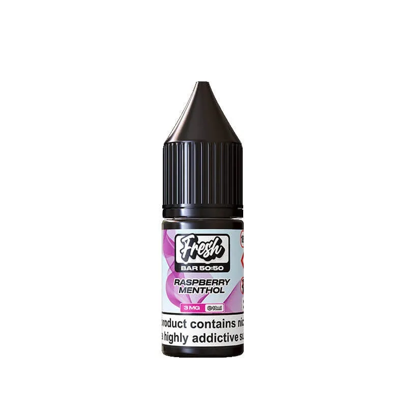 Fresh Bar 50/50 Raspberry Menthol 10ml E-Liquid By Pukka Juice - Image 2