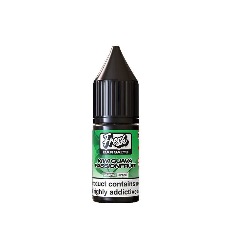 Fresh Bar Salts Kiwi Guava Passionfruit 10ml Nic Salt E-Liquid By Pukka Juice - Image 2